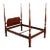 Late 20th Century Councill Craftsmen Traditional Mahogany King Poster Bed For Sale