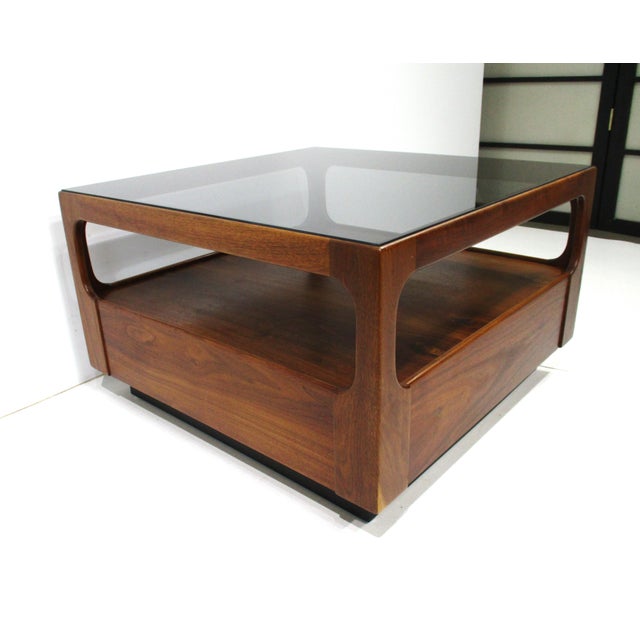 Wood Walnut Mid Century Coffee Table by Josef Otmar in the Style of Niels Moller (A) For Sale - Image 7 of 10