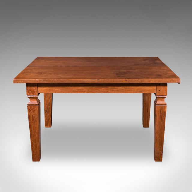 Antique Four Seater Dining Table, English Walnut, Kitchen Diner, Edwardian, 1910 For Sale - Image 4 of 12