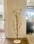 Outstanding rare Hollywood Regency style Stilnovo 12-light candelabra floor lamp with impressive scale at 66" high....