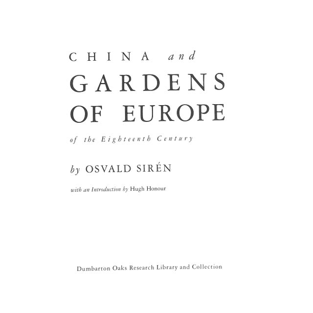SIREN, Osvald [223] pp. 192 plates Dumbarton Oakes Research Library And Collection 1990 12" x 9 1/2" In 1949 The Ronald...