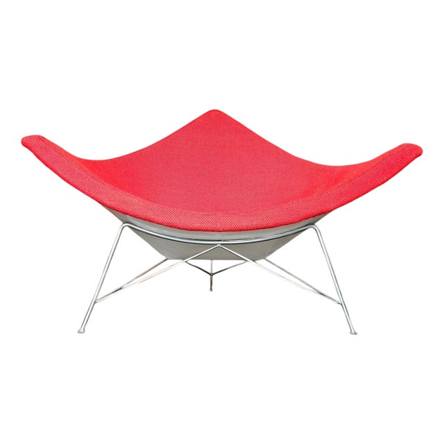 Vintage Coconut Chair with Fiberglass Shell by George Nelson for Herman Miller For Sale