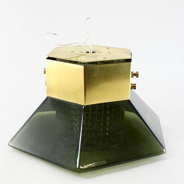 Vintage Wall Mounted Wall Lamp by Carl Fagerlund for Orrefors, 1960s, in Flawless conditions. Designed 1960 to 1969 This...