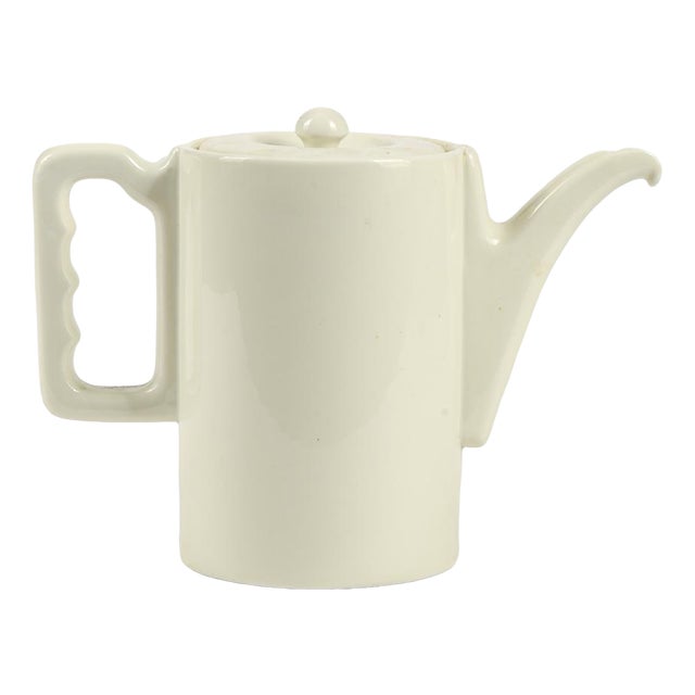 Teapot in Matt White Ceramic from U.S.S. F, 1950s For Sale