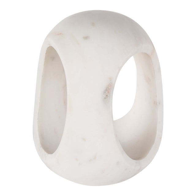 Regina Andrew Bruno Marble Sculpture Large in White For Sale