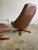 Madsen & Schubell Ms68 Leather Danish Mid Century Swivel Recliner Chair and Ottoman For Sale - Image 9 of 12