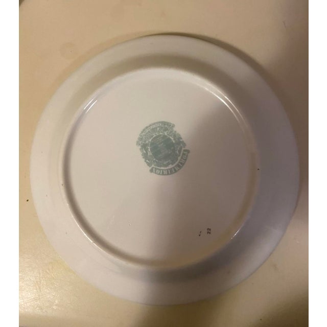 English Vintage Portmeirion Birds of Britain Jay - Green Band Salad Plate For Sale - Image 3 of 4