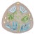 Triangular Ceramic Dish with Botanical Motif by Mari Simmulson for Upsala Ekeby, 1960s For Sale