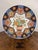 Unusual quality antique Japanese imari charger, having an unusual antique Japanese imari charger decorated with a basket...