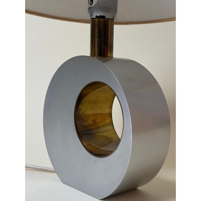 Metal Italian Sculptural Table Lamp by Banci Firenze in the style of Giovanni Banci, 1970s For Sale - Image 7 of 17