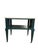 Traditional Vintage Painted Marble Top Console Table With Open Center Shelf Professionally Refinished in Deep Teal For Sale - Image 3 of 7