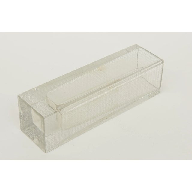 Wedgwood Modern Glass Spiritual Cascading Words Vase For Sale In Miami - Image 6 of 12