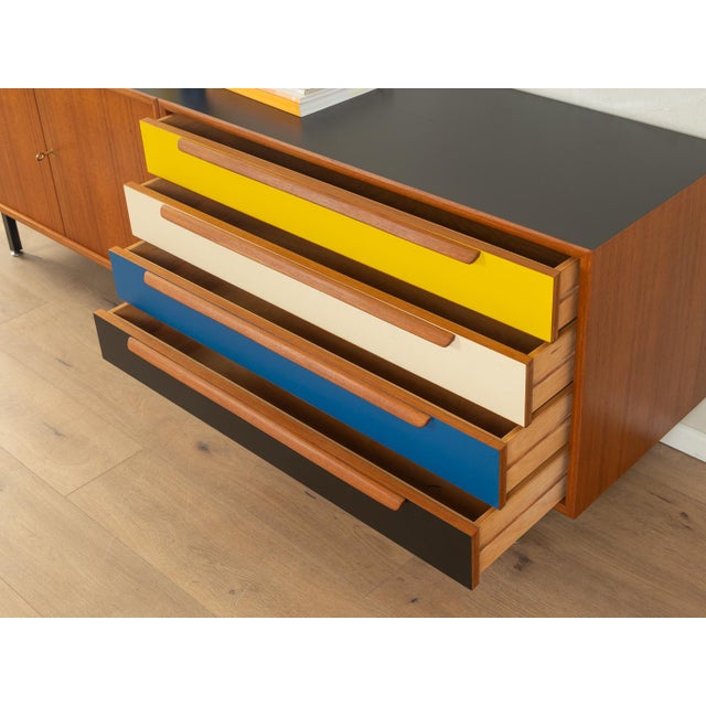 Wood Sideboard with Colorful Drawers from WK Möbel, 1960s For Sale - Image 7 of 9