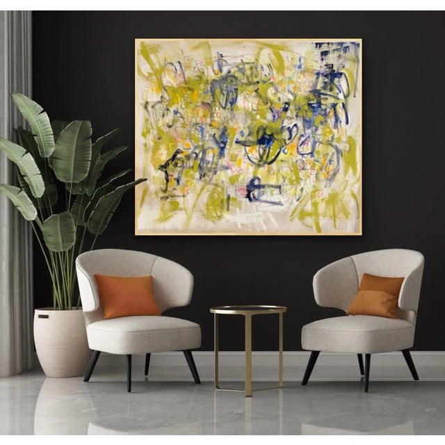 Sarah Trundle Sarah Trundlle, Contemporary Abstract Expressionist Painting, "Blossom" For Sale - Image 4 of 9