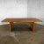 Modern Oak Large Trestle Style Dining or Conference Table Bullnose Edge Top & Legs For Sale - Image 13 of 13