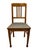Wood German Art Nouveau Oak Chair, 1900s For Sale - Image 7 of 7