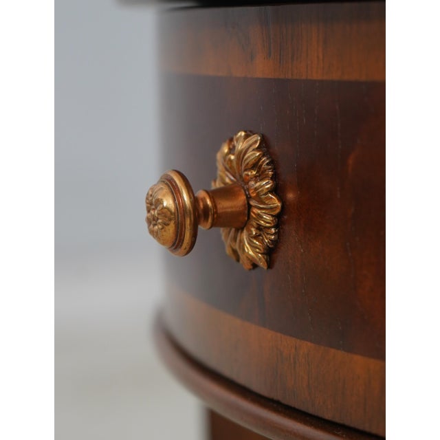 Brown Maitland Smith Mahogany Inlaid Occasional Table For Sale - Image 8 of 17