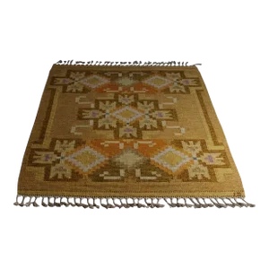 Vintage Swedish Kilim Rug "Hardanger" by Ingegerd Silow
