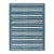 Rug & Kilim's Contemporary Dhurrie Rug in Blue with White Stripes - 12x16 For Sale