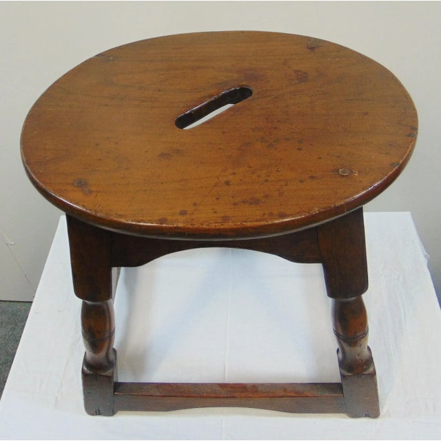 American 19th C William & Mary Style Joint Stool For Sale - Image 3 of 8