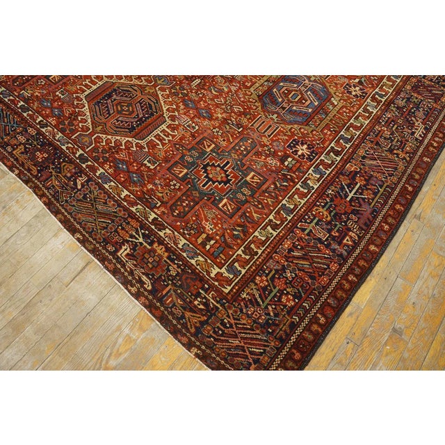Antique Persian Karajeh Rug 7' 4'' x 16' 0'' For Sale - Image 10 of 12