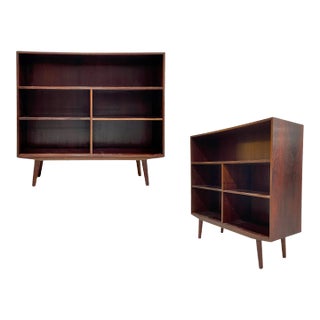 Danish Mid Century Modern Rosewood Bookcase / Vinyl Storage, C. 1960’s For Sale