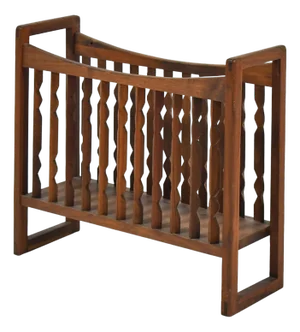 Arthur Umanoff Walnut Magazine Rack