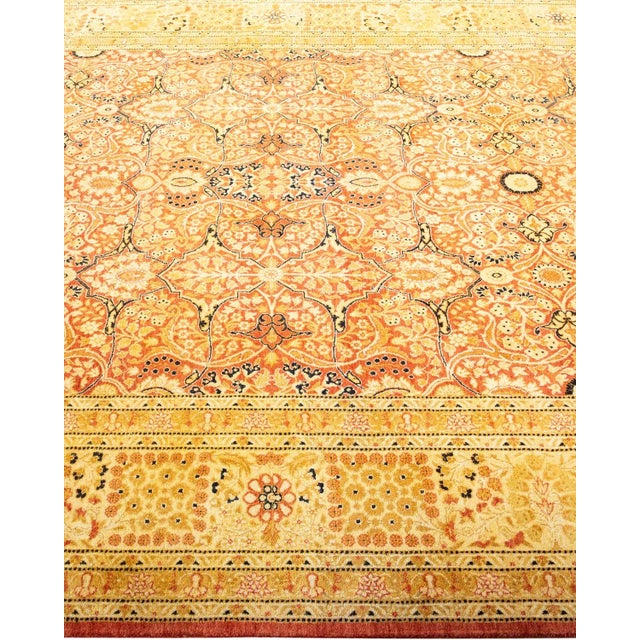Solo Rugs Mogul, One-of-a-Kind Hand-Knotted Area Rug in Orange, 6' 3" x 8' 9" For Sale - Image 4 of 8