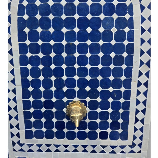 Just arrived! This beautiful handmade Moroccan mosaic tile fountain was crafted in Marrakech, Morocco, featuring the...