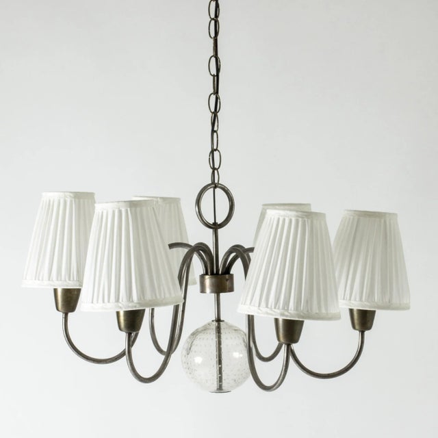 Gray Chandelier by Hans Bergström For Sale - Image 8 of 8