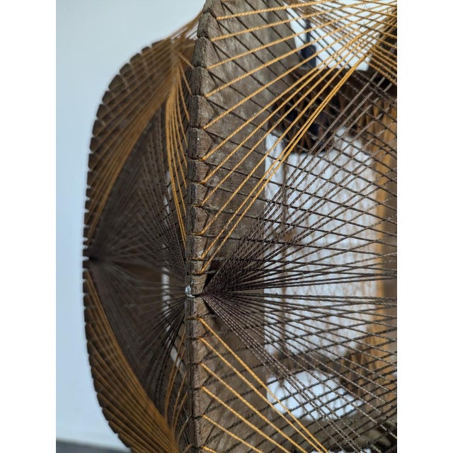 Scandinavian Woven Pendant Light, 1980s For Sale - Image 3 of 6