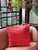 Custom Coral Orange Corduroy Pillows - A Pair For Sale - Image 9 of 9