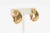 Chanel Vintage Chanel Quilted Gold Plated Door Knocker Clip on Earrings, 1980's For Sale - Image 4 of 12