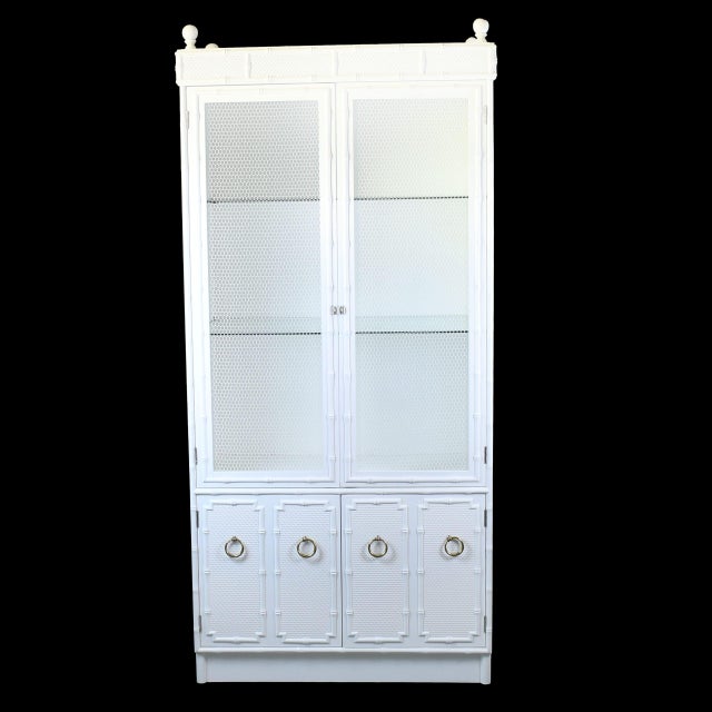 Late 20th Century Omega Chicken Wire Cabinet For Sale - Image 4 of 6