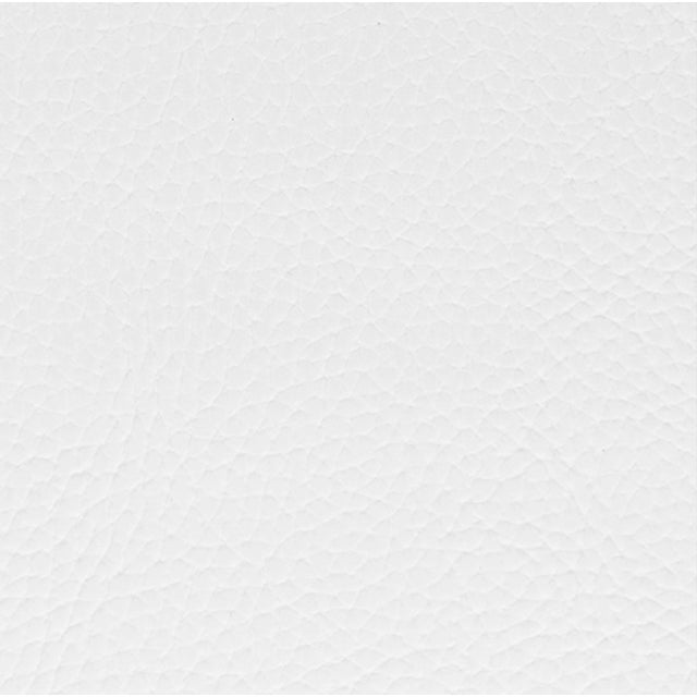 2020s Matthew Izzo Home Baylor White Textured Vinyl and Painted Bronze Base Counter Stool For Sale - Image 5 of 7