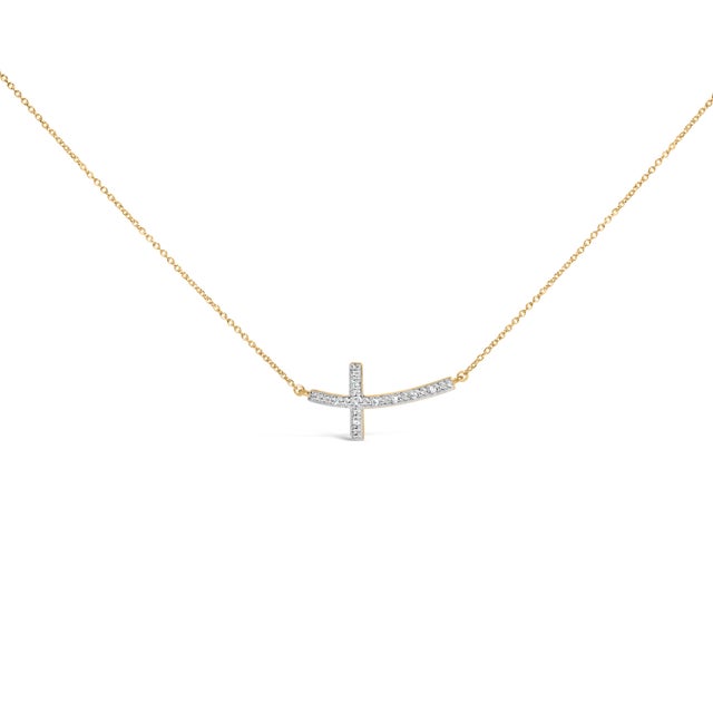 Grace meets modern minimalism in this serene symbol of faith: a sleek horizontal cross, softly arched along the arm and...