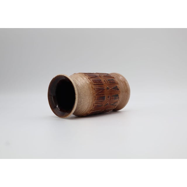 Mid-Century Modern Mid-Century Modern Brutalist Ceramic Vase by Alfred Klein Keramik, 1970s For Sale - Image 3 of 5