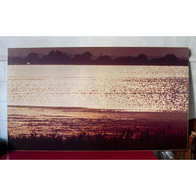 Plastic Vintage Italian Landscape Print by Franco Fontana for A. Villani & Figli, 1976 For Sale - Image 7 of 7