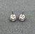 Metal 1.85 Ct Diamond Stud Earrings- 2 pieces For Sale - Image 7 of 8