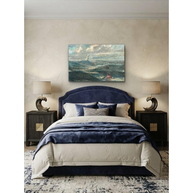 1960s Painting of Seascape With Sailing Ship For Sale - Image 11 of 12