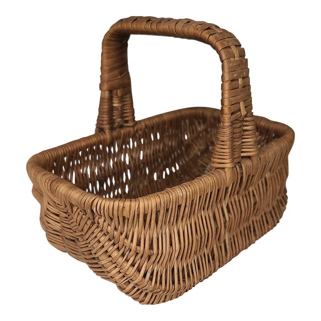 Mid20th Century FrenchStyle Garden Trug Basket Chairish