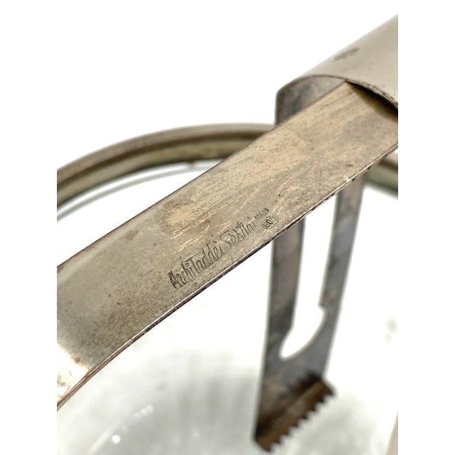 9 Piece Hollywood Regency Silver Cocktail Set, Taddei Sestini, Kristal Krisla Italy 1970s For Sale - Image 12 of 12