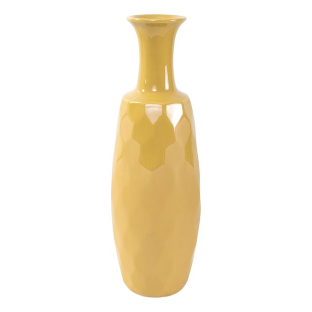 Golden Bee Ceramic Vase- Tall For Sale