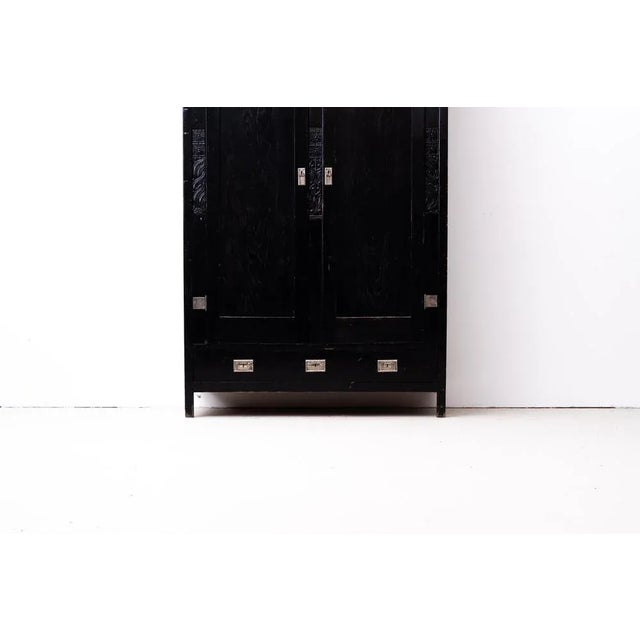 Wood Art Nouveau Wardrobe, 1905 For Sale - Image 7 of 13