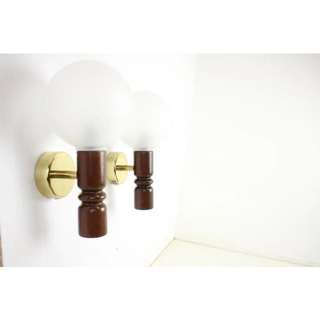 1970s Mid-Century Wall Lamps attributed to Zilina, 1970s, Set of 2 For Sale - Image 5 of 12