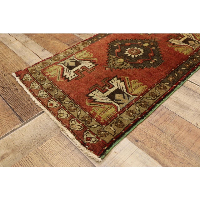 Vintage Turkish Yastik Rug - 01'07 X 02'10 For Sale In Dallas - Image 6 of 8