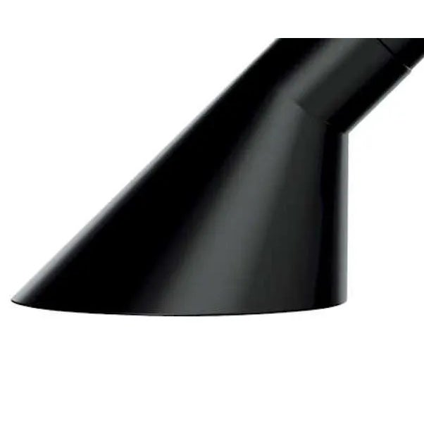 Arne Jacobsen AJ wall light for Louis Poulsen in black. Designed in 1957 among other lighting fixtures for the SAS Royal...