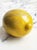 Highly decorative sculptural lemon desk accessory / paperweight, carved from naturally pigmented Italian alabaster, most...