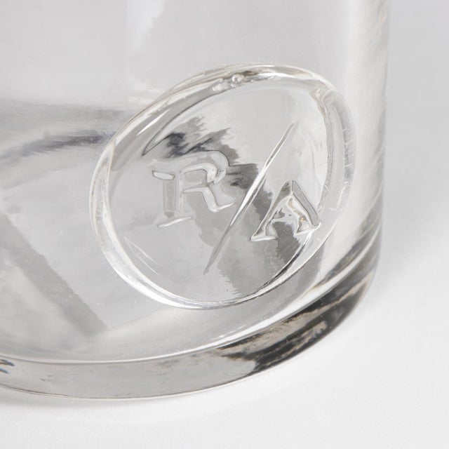 Contemporary Monogram Glass Votive Small, Clear For Sale - Image 3 of 5