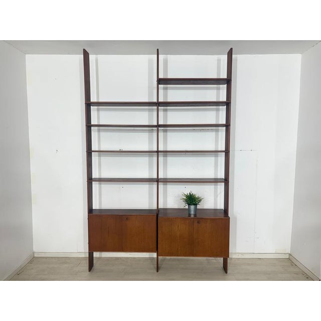Mid-Century Teak Wall Shelving System, 1960s For Sale - Image 10 of 10